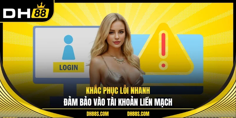 Khắc phục lỗi nhanh, đảm bảo vào tài khoản liền mạch